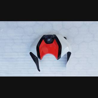 Complete and painted fairings with back seat Neoprene seat DUCV4LMT