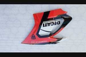 Complete and painted fairings with back seat Neoprene seat DUCV4LMT