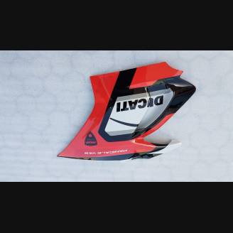 Complete and painted fairings with back seat Neoprene seat DUCV4LMT