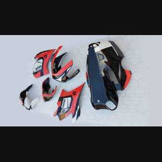 Complete and painted fairings with back seat Neoprene seat DUCV4LMT