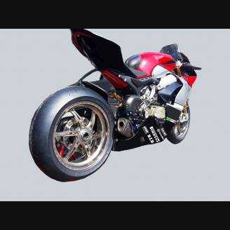 Complete and painted fairings with back seat Neoprene seat DUCV4WTRE