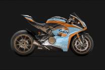 Complete and painted fairings with back seat Neoprene seat DUCV4 DT