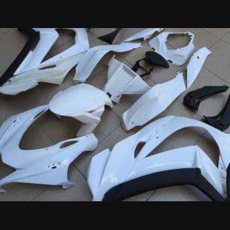 Complete and unpainted fairing in abs with front fender INJ 