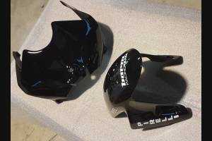 Complete and painted fairings with back seat Neoprene seat DUCV4BR18