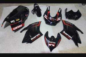 Complete and painted fairings with back seat Neoprene seat DUCV4BR18