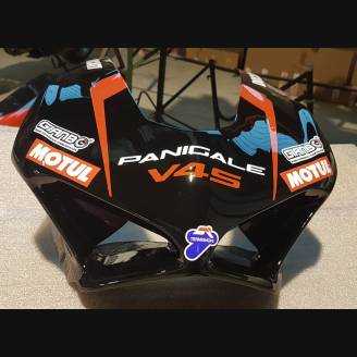 Complete and painted fairings with back seat Neoprene seat DUCV4BR18