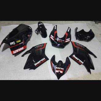 Complete and painted fairings with back seat Neoprene seat DUCV4BR18