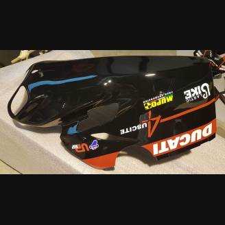 Complete and painted fairings with back seat Neoprene seat DUCV4BR18