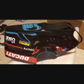 Complete and painted fairings with back seat Neoprene seat DUCV4BR18