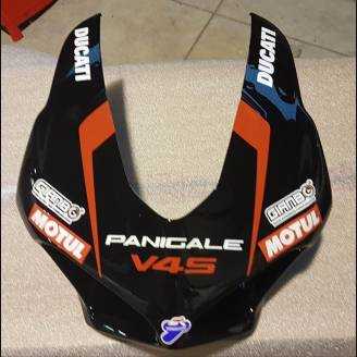 Complete and painted fairings with back seat Neoprene seat DUCV4BR18