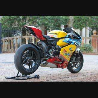 Complete and painted fairings with back seat original seat DUC99WLM