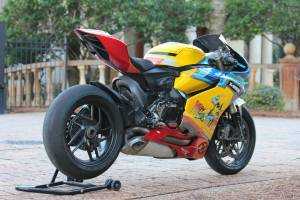 Complete and painted fairings with back seat original seat DUC99WLM