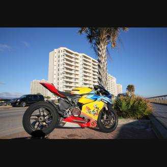 Complete and painted fairings with back seat original seat DUC99WLM