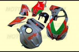 Lackierte Rennverkleidung Aprilia RSV4 2015 - 2020 Schnellverschlüsse frei - MXPCRV11789