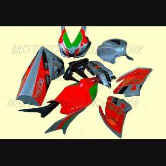 Lackierte Rennverkleidung Aprilia RSV4 2015 - 2020 Schnellverschlüsse frei - MXPCRV11789