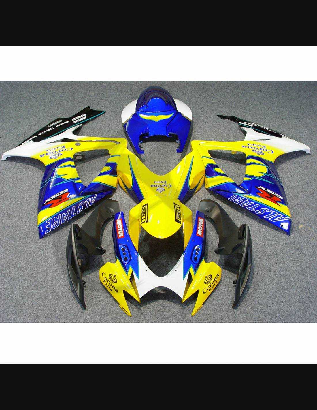 thumbnail image 2 of FWMT Unpainted ABS Fairing Kit – Suzuki GSXR600/GSXR750 2006-2007 – 24pc, White, Pre-Drilled 2 of 2