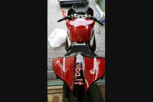 Complete and painted fairings with back seat for neoprene seat ARUBA SBK15