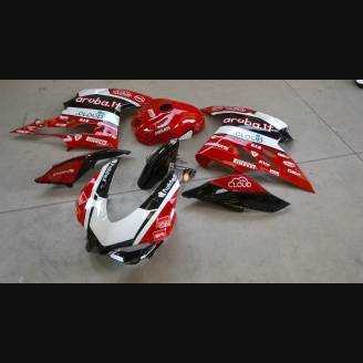 Complete and painted fairings with back seat original seat Aruba SBK17