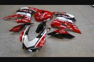 Complete and painted fairings with back seat original seat Aruba SBK17