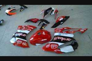 Complete and painted fairings with back seat original seat Aruba SBK17