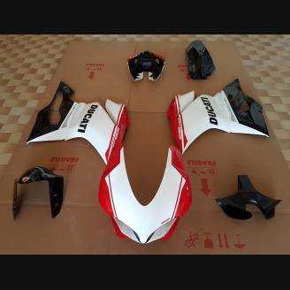 Verkleidungen Racing Ducati 959 1299 Panigale mit Kotflugel mit original Hoecker lackiert 90th anniversary