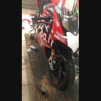 ABS Verkleidung Lackiert street Ducati Panigale V4 Akrapovic Auspuff DUCV4 SB19