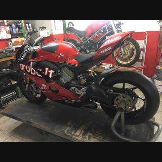 ABS Verkleidung Lackiert street Ducati Panigale V4 Akrapovic Auspuff DUCV4 SB19
