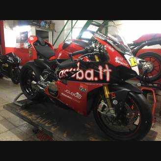 ABS Verkleidung Lackiert street Ducati Panigale V4 Akrapovic Auspuff DUCV4 SB19