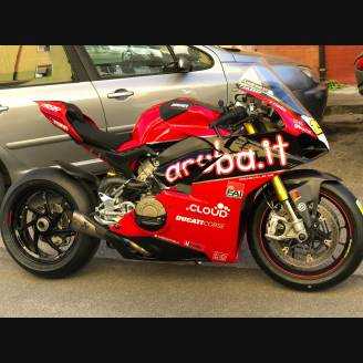 ABS Verkleidung Lackiert street Ducati Panigale V4 Akrapovic Auspuff DUCV4 SB19