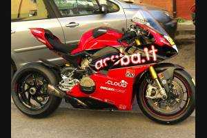 ABS Verkleidung Lackiert street Ducati Panigale V4 Akrapovic Auspuff DUCV4 SB19