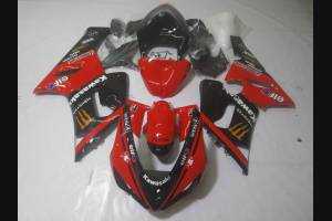 Complete and painted fairings in abs KWS 636 05 06 MSA 