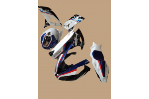 Complete and painted fairings + tank cover, screws, fasteners BHP418