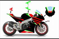 Carene verniciate Matt Black Fluo RSV4 AP15 MTX