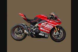 Complete and painted fairings with back seat DUCV4GFL