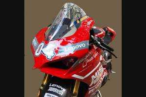 Complete and painted fairings with back seat DUCV4GFL