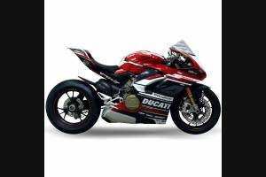 Complete and painted fairings with back seat DUCV4PT