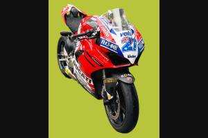 carenado ABS barnizado carrettera Ducati Panigale V4 para escape Akrapovic DUCV4 RFBL