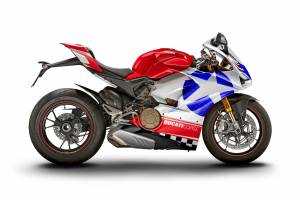 Complete and painted fairings in abs Ducati Panigale V4 for Akrapovic exhaust DUCV4 DFT