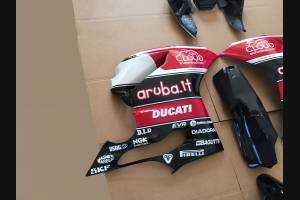 Complete and painted fairings with back seat original seat Aruba SBK15