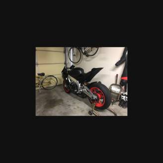 Lackierte Rennverkleidung Aprilia RSV4 2009 - 2014 Matt Black - MXPCRV5402