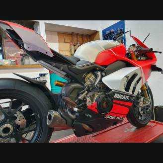 Painted street fairings in abs compatible with Ducati Panigale V4R for Akrapovic exhaust - MXPCAV11937