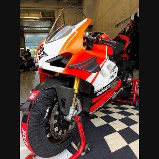 Painted street fairings in abs compatible with Ducati Panigale V4R for Akrapovic exhaust - MXPCAV12079