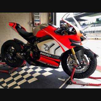 Painted street fairings in abs compatible with Ducati Panigale V4R for Akrapovic exhaust - MXPCAV12079