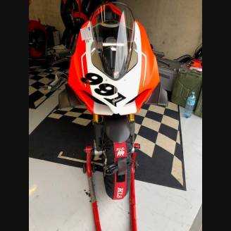 Painted street fairings in abs compatible with Ducati Panigale V4R for Akrapovic exhaust - MXPCAV12079