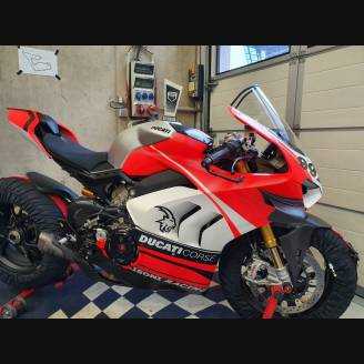 Painted street fairings in abs compatible with Ducati Panigale V4R for Akrapovic exhaust - MXPCAV12079