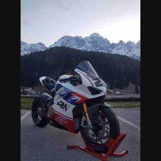 Carenage en abs pour la roue avec peinture compatible avec Ducati Panigale V4 V4S pour Akrapovic Échappement - MXPCAV7414