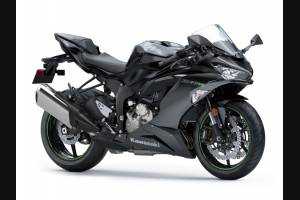 Lackierte Straße Verkleidung auf ABS kompatibel mit Kawasaki ZX6R 2009 - 2012 Matt Black - MXPCAV12091