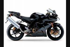 Carene stradali in abs verniciate compatibili con Kawasaki ZX10R 2008 - 2009 nero opaco MXPCAV12094