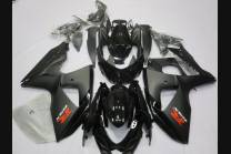 Lackierte Straße Verkleidung auf ABS kompatibel mit Suzuki Gsxr 1000 2009 - 2016 Matt Black - MXPCAV2706