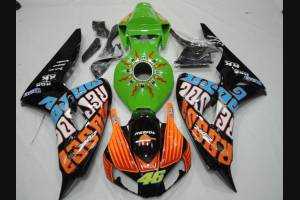 Lackierte Straße Verkleidung auf ABS kompatibel mit Honda Cbr 1000 2006 - 2007 - MXPCAV12152